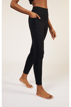 Yoga Pocket Leggings, XS In Black