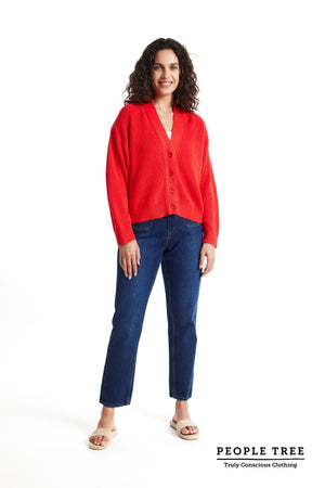 Jasmine Cardigan In Red, XL