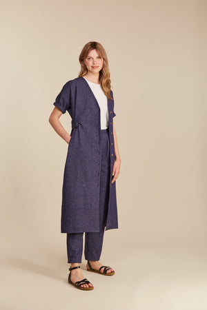 India Dress in Navy, S