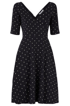 Karine Leaf Print Dress, S