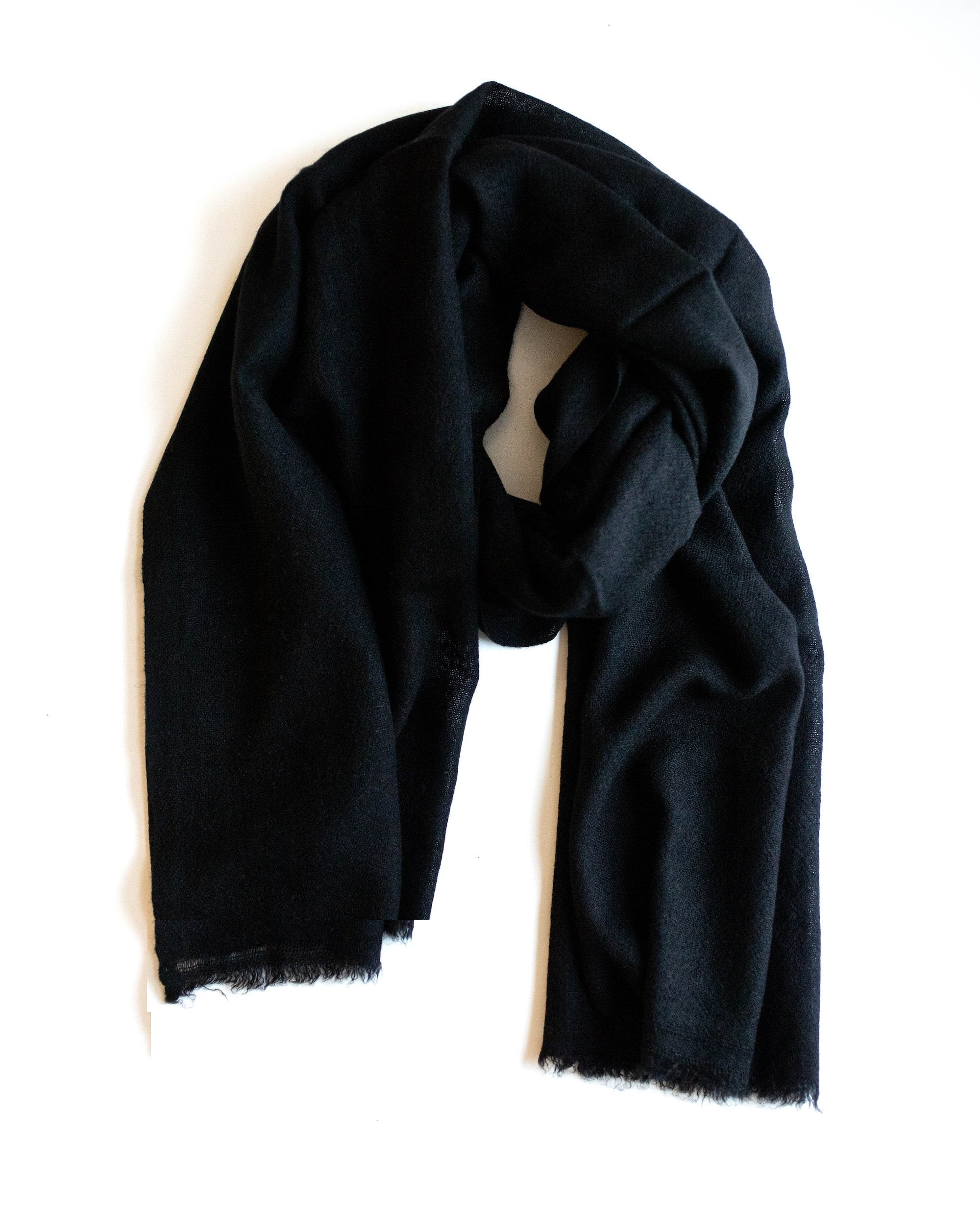 Black woven best sale scarf
