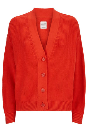 Jasmine Cardigan In Red L, XL