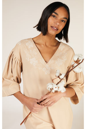 Clarice Embroidered Tunic, M