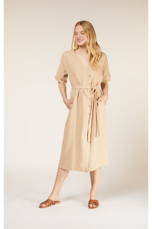 India Linen Dress, L