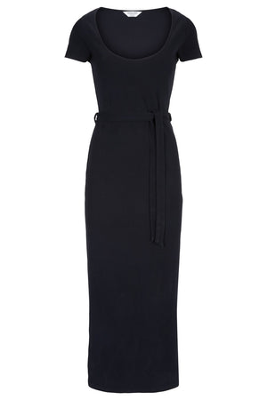 Corrie Rib Dress in Black XS-M