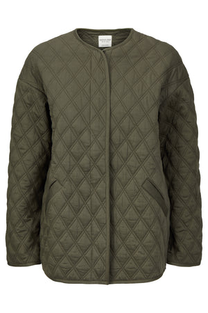 Hollie Quilted Jacket in Khaki, M