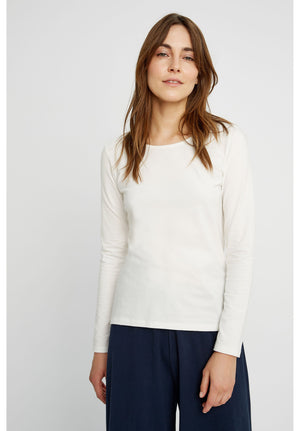 Fallon Long Sleeve Top in White