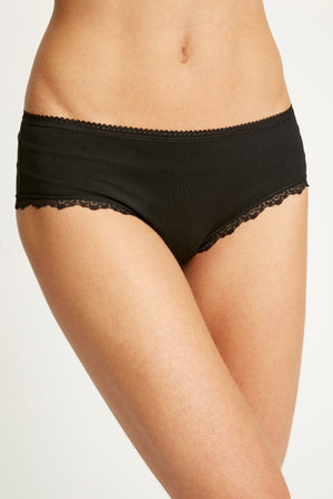 Lace Hipster / Black, XS