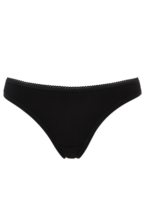 Organic Thong / Black