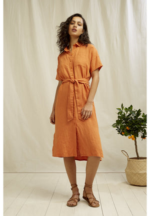 Leanora Linen Dress, XL
