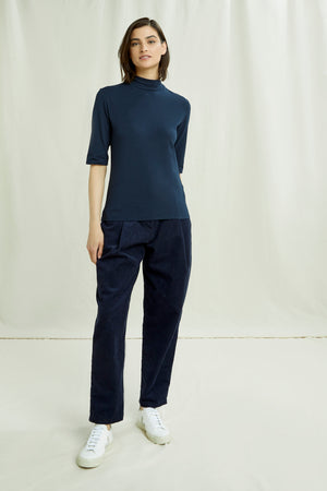 Cecily Turtleneck Top In Nay