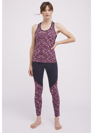 Yoga Abstract Vest In Purple S, M