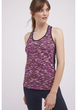 Yoga Abstract Vest In Purple S, M