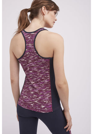 Yoga Abstract Vest In Purple S, M