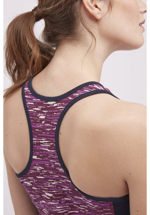 Yoga Abstract Vest In Purple S, M