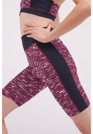 Yoga Abstract Cropped Leggings In Purple XS, S