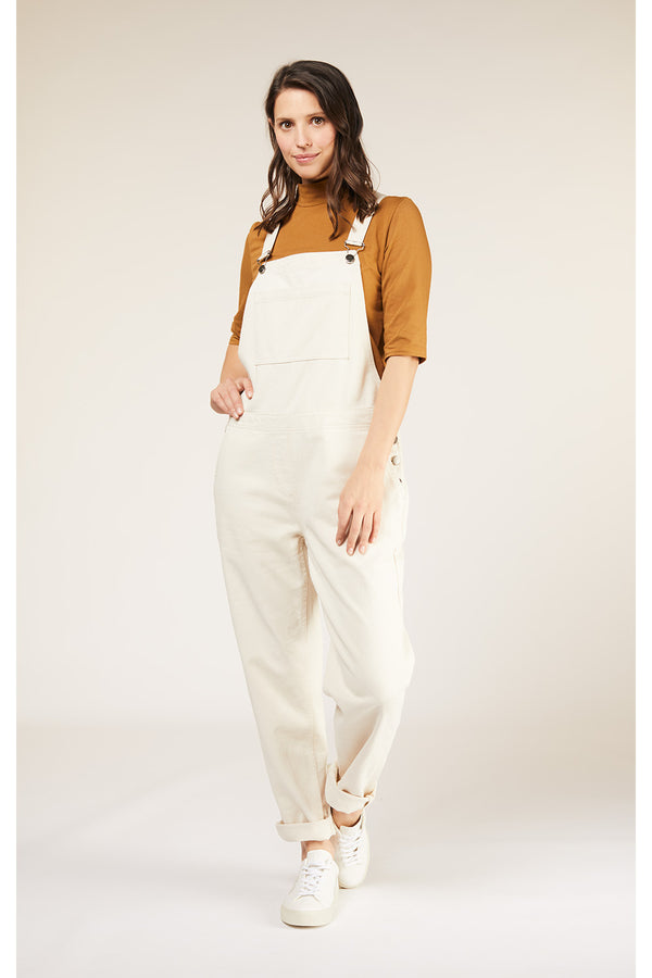 Brooklyn Twill Dungarees, S white
