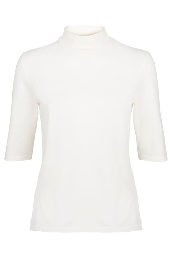 Cecily Turtleneck Top In White