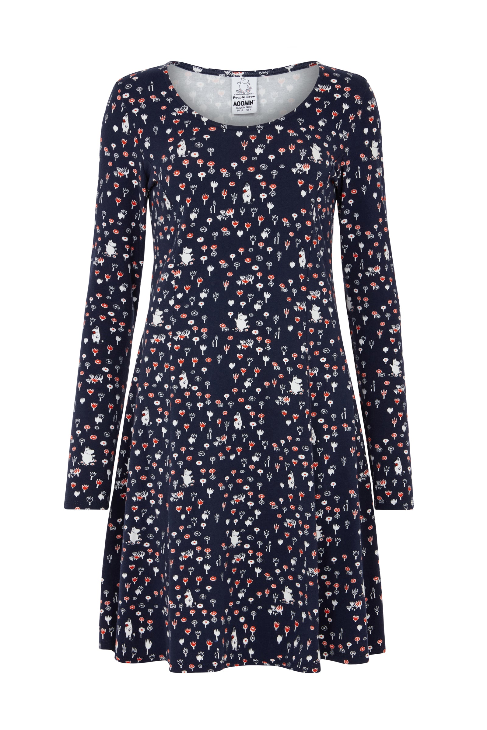 moomin dress ladies Moomin Tea Dress Papaya Yellow