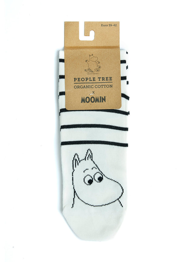 Moomin Socks Stripes White
