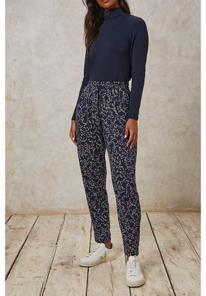 Sasha Leaf Print Trousers