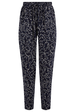 Sasha Leaf Print Trousers