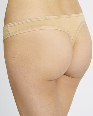 Organic Thong / Beige