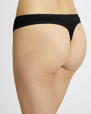 Organic Thong / Black