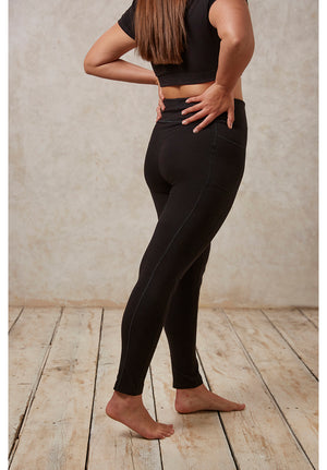 Yoga Pocket Leggings, XS In Black