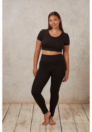 Yoga Pocket Leggings, XS In Black